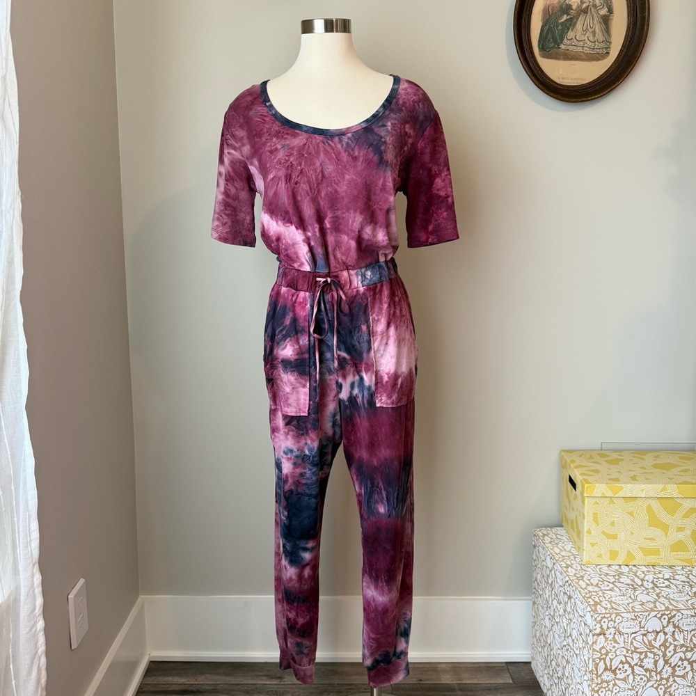 Purple tie-dye jumpsuit - Good Luck Gem